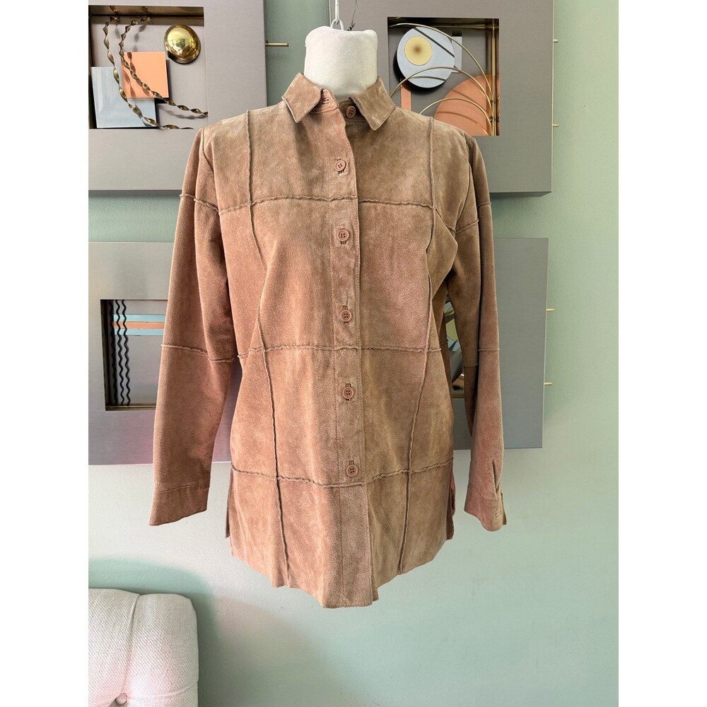 Vintage Dialogue Leather Shacket